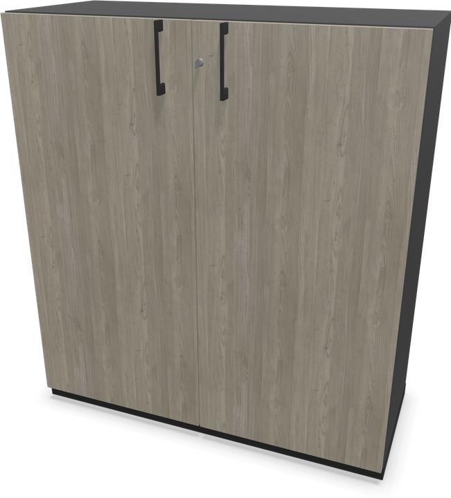 Grigio scuro, Legno decorativo grigio con struttura, Nero