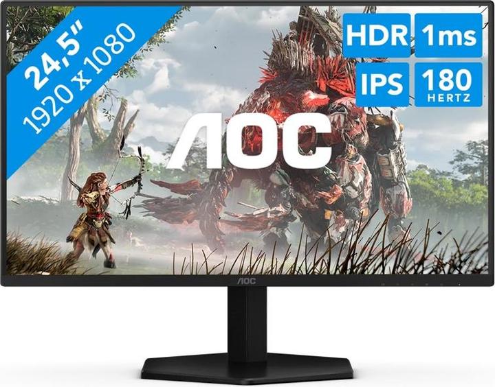 Actual product image AOC 4SRE Fast IPS Monitor,,, 2x HDMI, DisplayPort (1920 x 1080 pixels, 24.50")