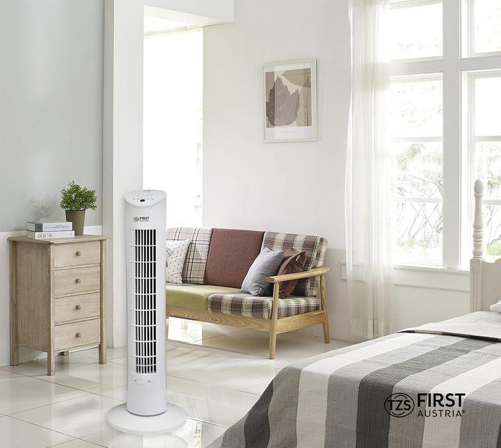 Produktbild TZS First Austria Säulenventilator 79cm, Weiss