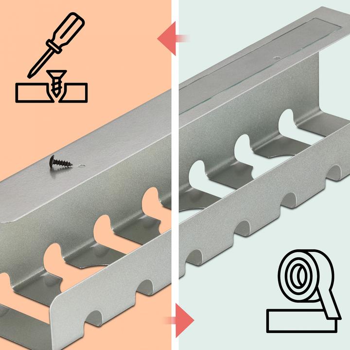 Produktbild Relaxdays Kabelkanal für Schreibtisch 2er Set (Kabelkanal, 10 cm)