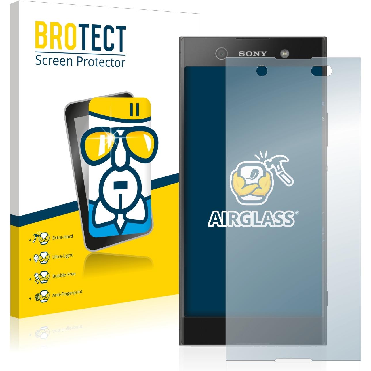 BROTECT AirGlass Panzerglasfolie (1 Stück, Sony Xperia XA1 Ultra), Smartphone Schutzfolie, Transparent