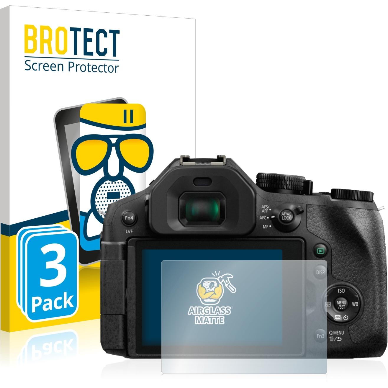 BROTECT AirGlass Panzerglasfolie Matt (Displayschutz, Lumix DMC-FZ300), Kameraschutz