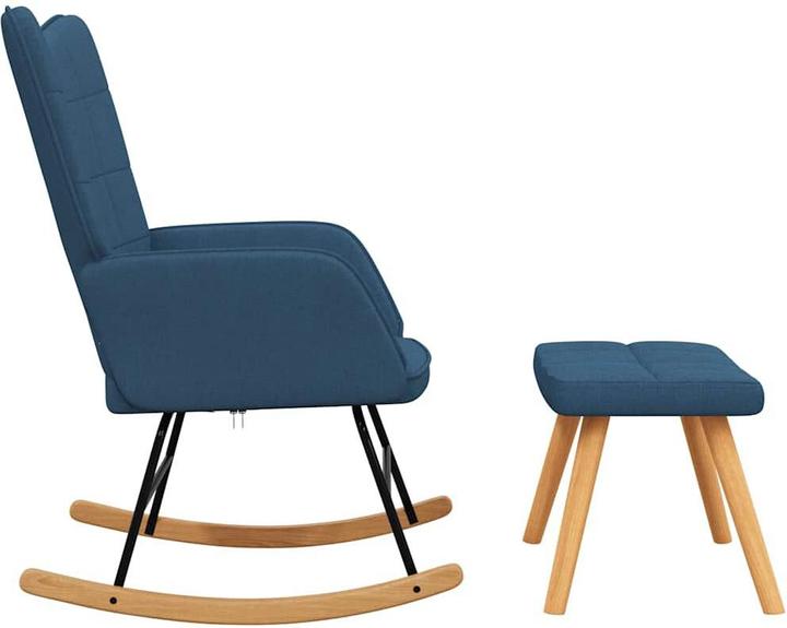 Actual product image vidaXL Schaukelstuhl mit Hocker