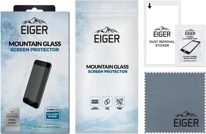 Actual product image Eiger Mountain Glass Clear Edge (1 Piece, Google Pixel 6 Pro)