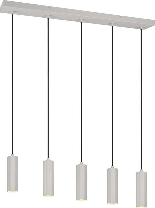Trio 367700576 Soka GU10 Pendelleuchte 5-fach ⌀5,5cm Warm Grey (GU10)