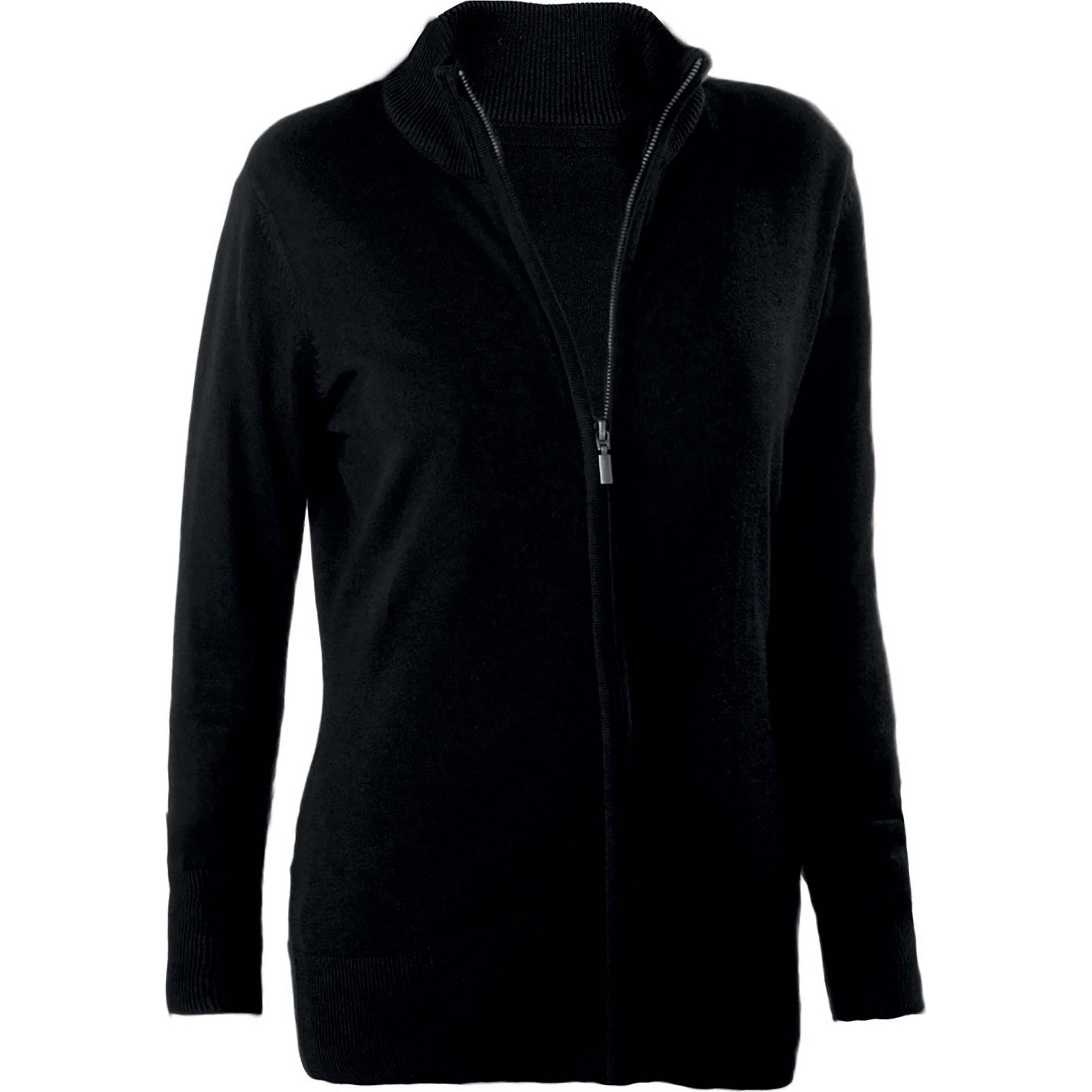 Thumbnail - Kariban, Damen, Pullover, Damen Zip-Cardigan, Grau, (XXL)