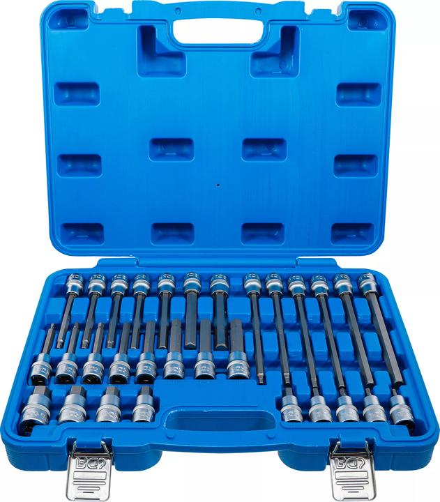 BGS Bit-Einsatz-Satz Antrieb Innenvierkant 12,5 mm (1/2") Innensechskant 30-tlg. (Innensechskant)