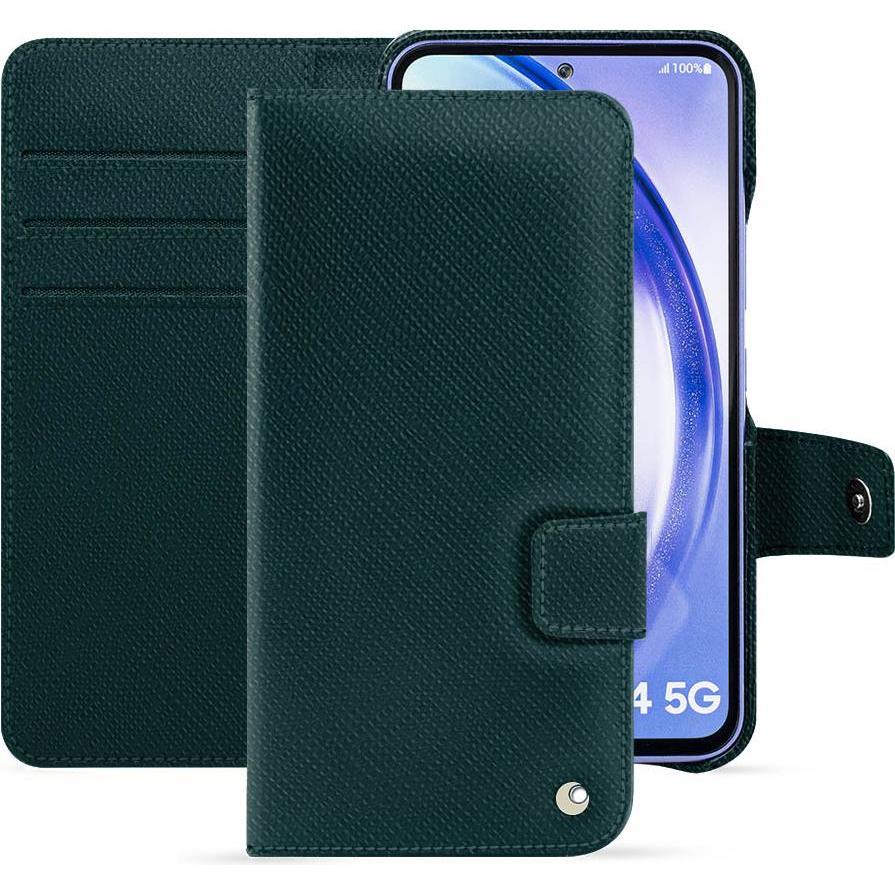 Noreve Lederschutzhülle Samsung Galaxy A54 (Samsung Galaxy A54 5G), Smartphone Hülle, Grün