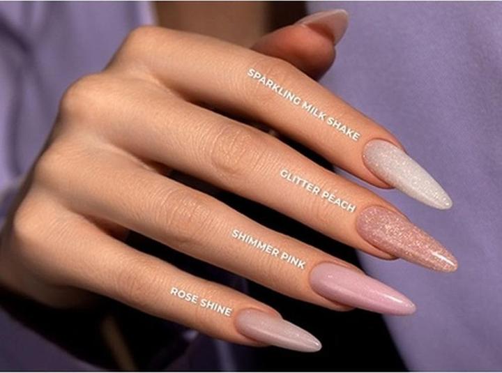 Actual product image Visconti Di Modrone Victoria Vynn Master Gel UV LED Acrylic Glitter Gel for Nail Modeling and Manicure Extensions 13 Ros