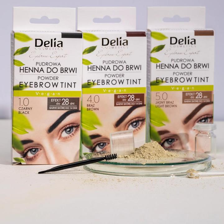 Image du produit Delia Cosmetics Delia - Henna for eyebrows powder 4.0 Bronze 4g (4.0 Marron)