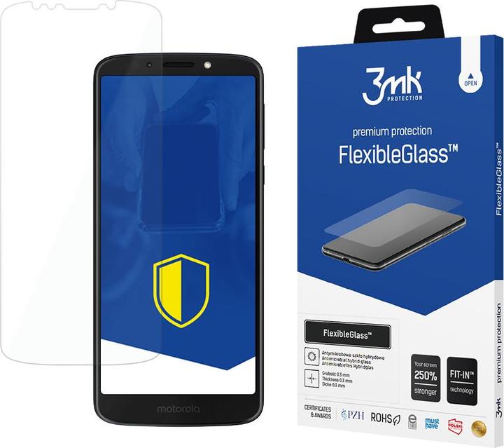 Actual product image 3MK FlexibleGlass Motorola G6 Play Szkło Hybrydowe (1 pcs., Motorola Moto G6 Play)