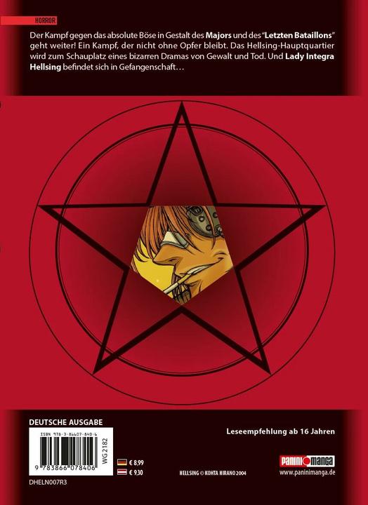 Produktbild Panini Hellsing 7 (Deutsch, Kohta Hirano, 2010)
