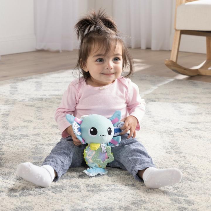 Actual product image Tomy LAMAZE Alise the Axolotl - Clip and Go Baby Pram Toys - Sensory Toys for Babies - Early Learning Bab