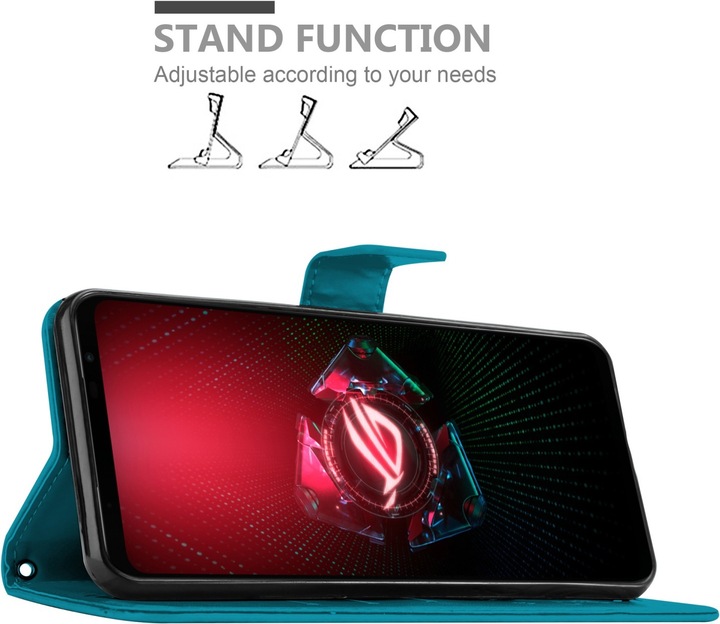 Actual product image Cadorabo Case Flower Book (Asus ROG Phone 5)