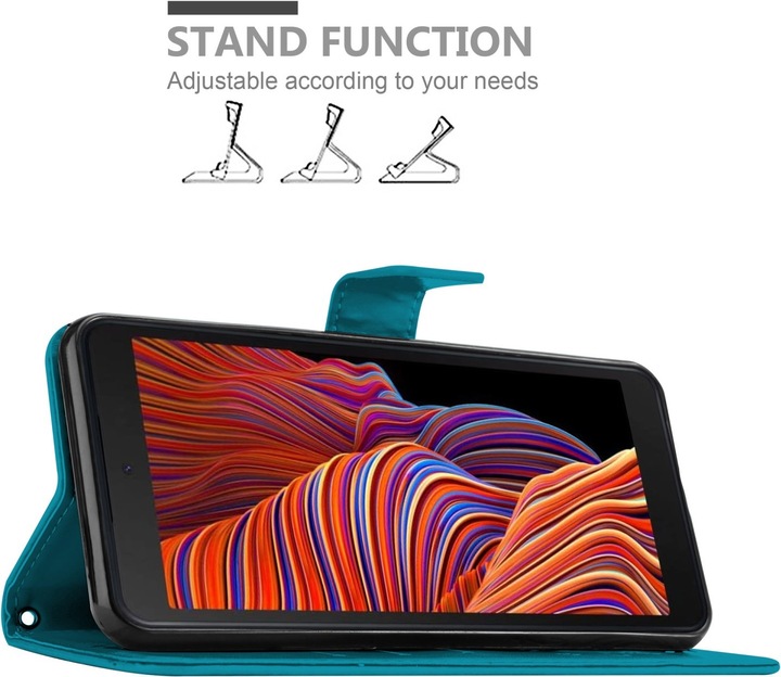 Actual product image Cadorabo Case Flower Book (Samsung Galaxy Xcover 5)