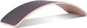 Actual product image Wobbel XL balance board transparent lacquered Mouse gray yogaboard