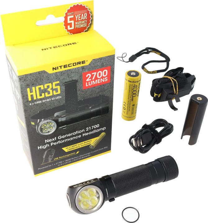 Produktbild Nitecore HC35 inkl. NL2140HP (2700 lm)