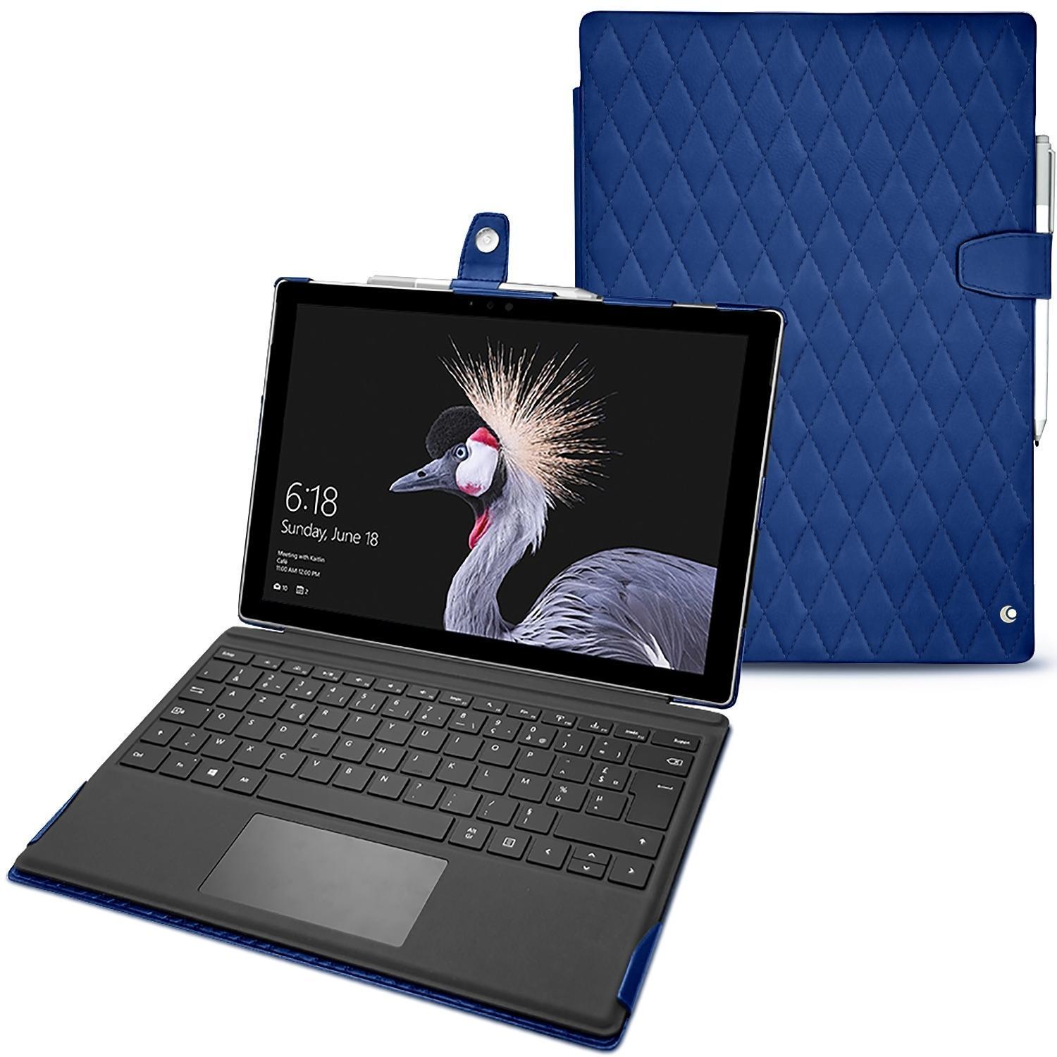 Noreve Lederschutzhülle (12.30", Microsoft), Notebooktasche, Blau