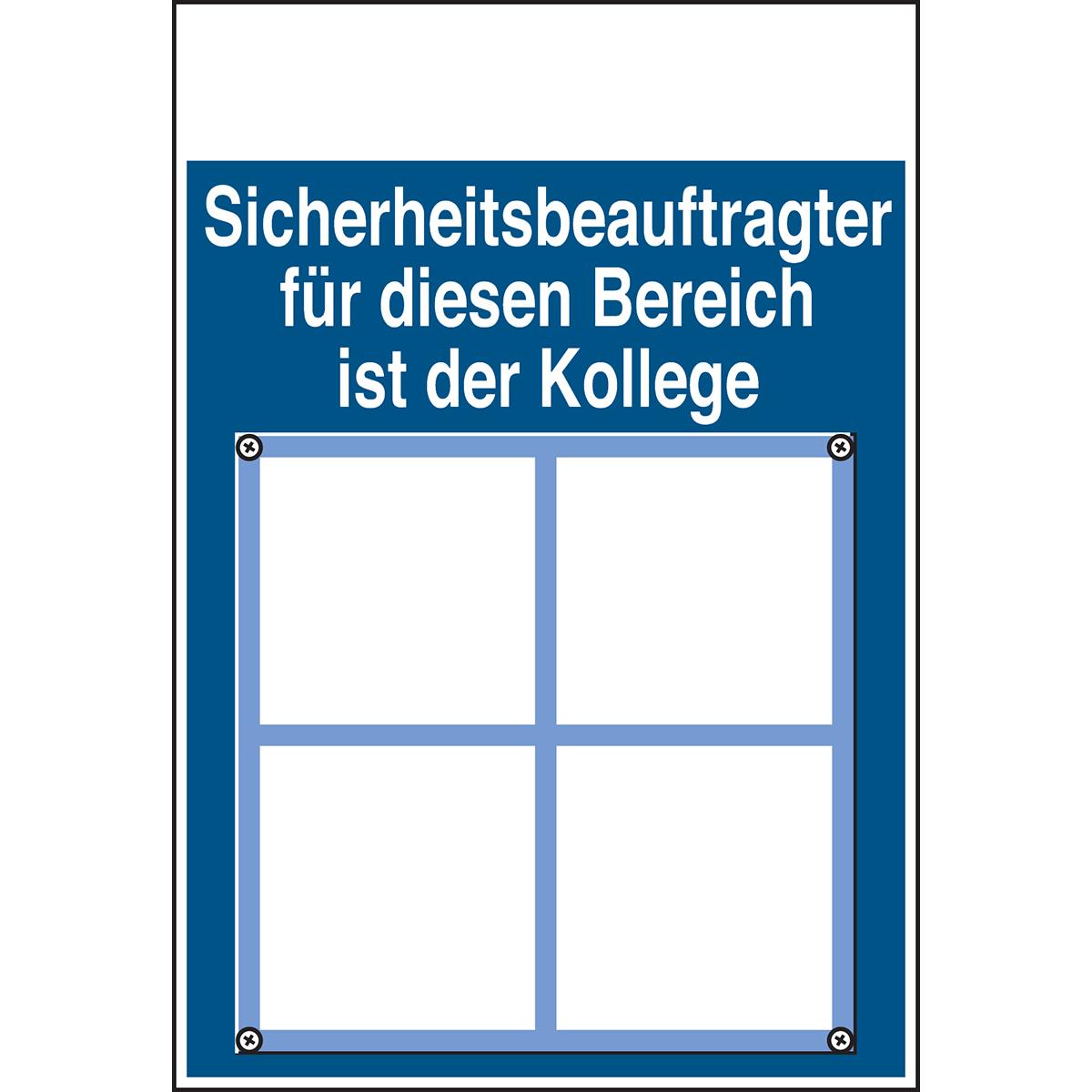 Brady STD 468-148X210-B7527, Schilder: Sicherheitsbeauftragter (801700)