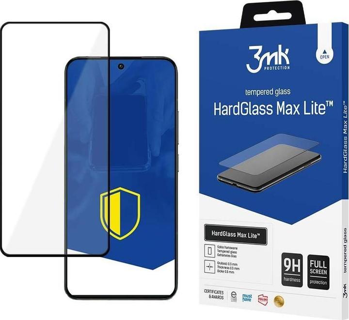 Actual product image 3MK HardGlass Max Lite for iPhone 7 / 8 black frame (1 pcs., Apple iPhone 7, Apple iPhone 8, Apple iPhone SE)