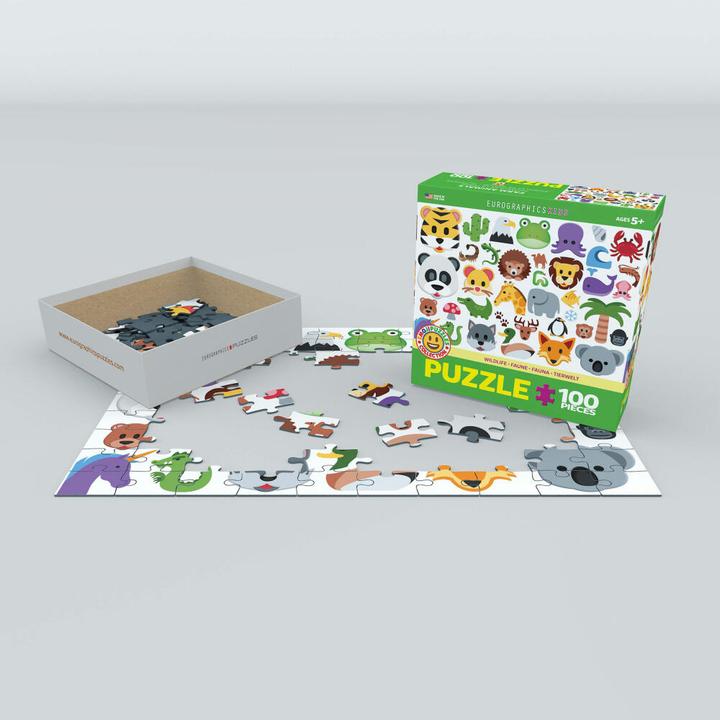 Produktbild Eurographics Emoji - Wildtiere 100 Teile (100 Teile)