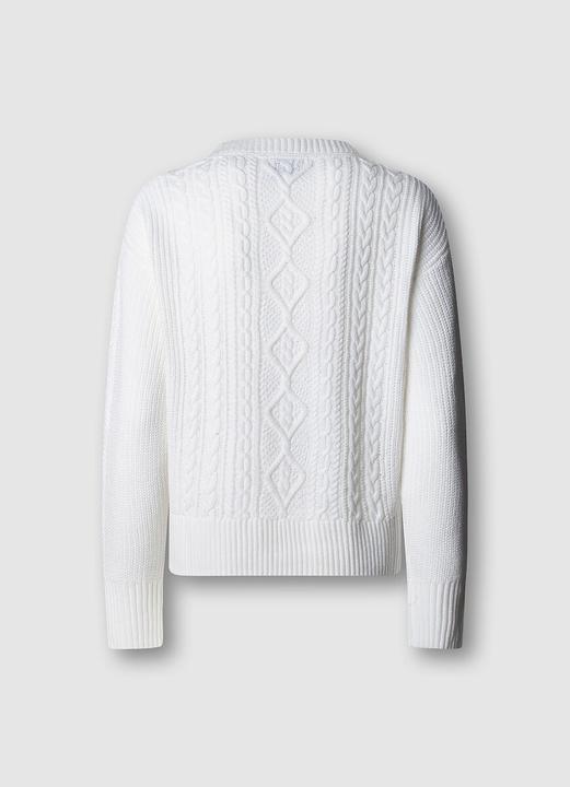 Produktbild Pepe Jeans Zopfmuster-Pullover mit Rundhalsausschnitt (XL)