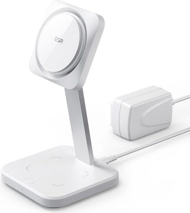 Image du produit ESR Chargeur sans fil avec CryoBoost, 3in1 Magsafe, Blanc (15 W)