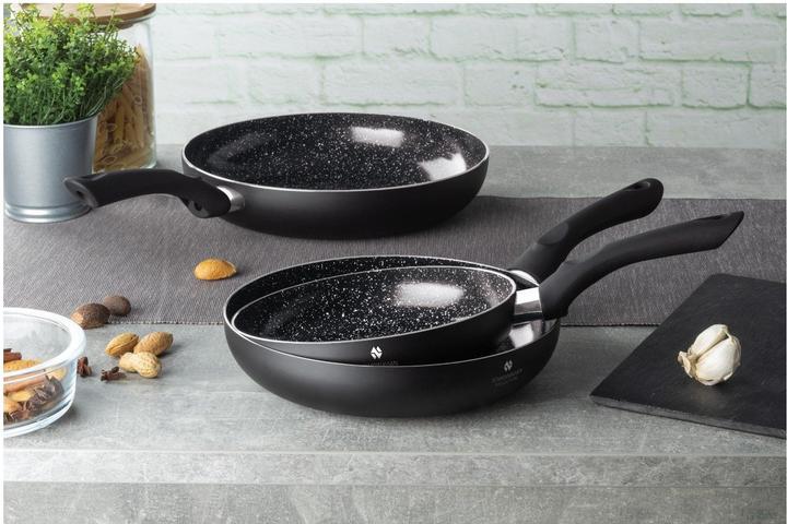 Productafbeelding Scandinavian Collection 3 stuks. Koekenpannenset - Zwart (Koekenpan)