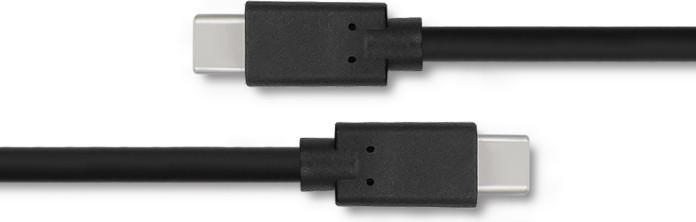 Produktbild Qoltec 52351 USB 3.1 type C male cable USB 3.1 type C male 2m Juodas (2 m, USB 3.2 Gen 1)
