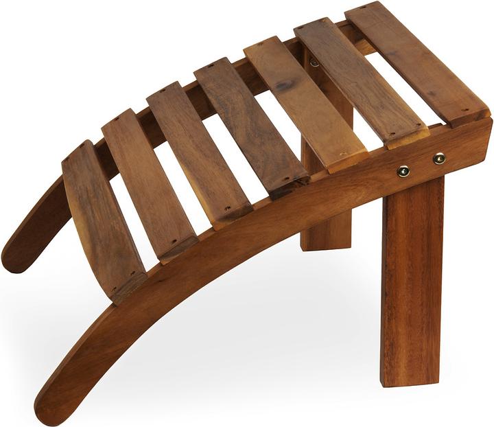 Actual product image Casaria Adirondack sun lounger set of 2 with footrest