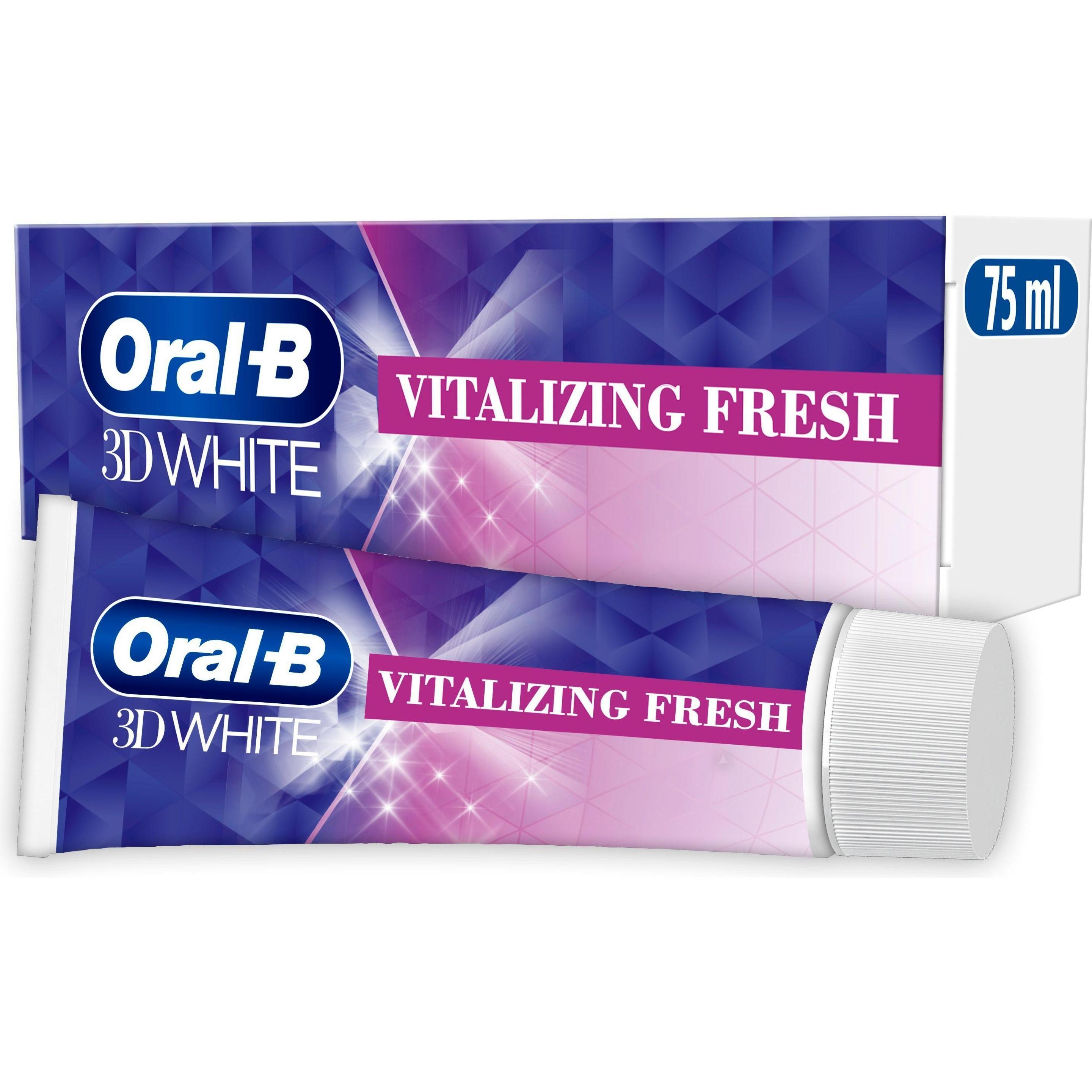 Oral-B, Dentifricio, Oral B - 3D White Vitalizing Fresh Toothpaste - 75 ml (75 ml)