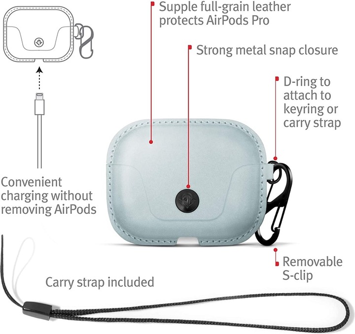 Produktbild TwelveSouth AirSnap Pro für Apple AirPods Pro (Kopfhörer Tasche)