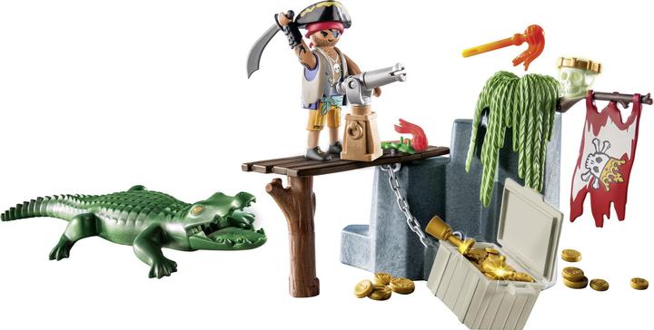 Produktbild Playmobil Pirat mit Alligator (71473, Playmobil Pirates)