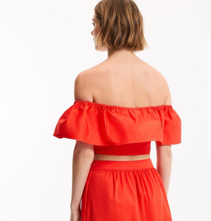 Immagine prodotto La Redoute Collections Kurzes Bustier-Top mit Rüschen (40)