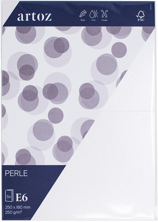 Produktbild Artoz Karten Perle E6 weiss (E6, 250 g/m²)