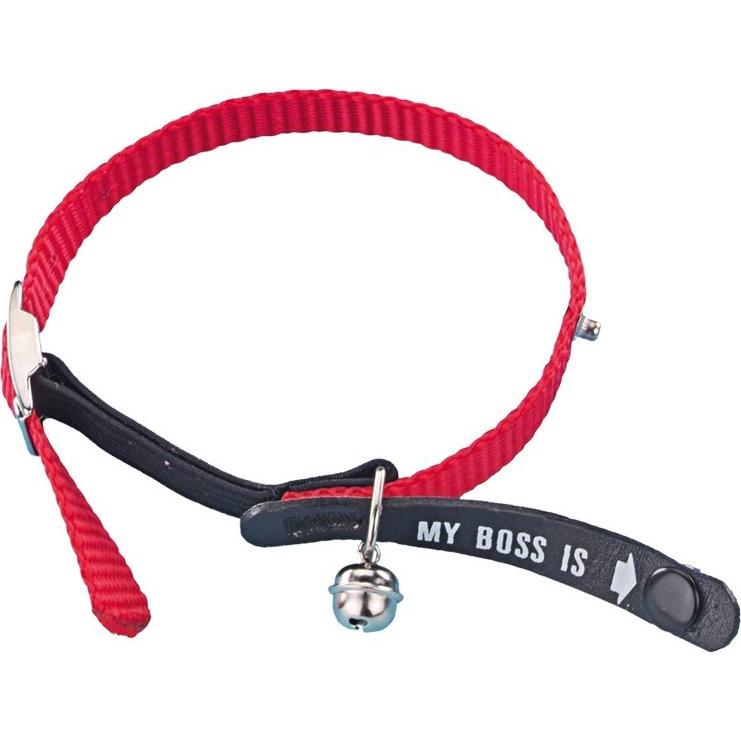 Thumbnail - Nobby Adress-Katzenhalsband My Boss is (30, Katze), Halsband + Leine