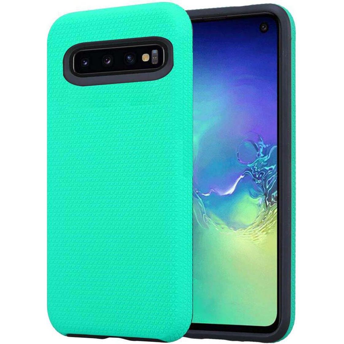 Cadorabo Hybrid Triangle Cover (Samsung Galaxy S10), Smartphone Hülle, Türkis
