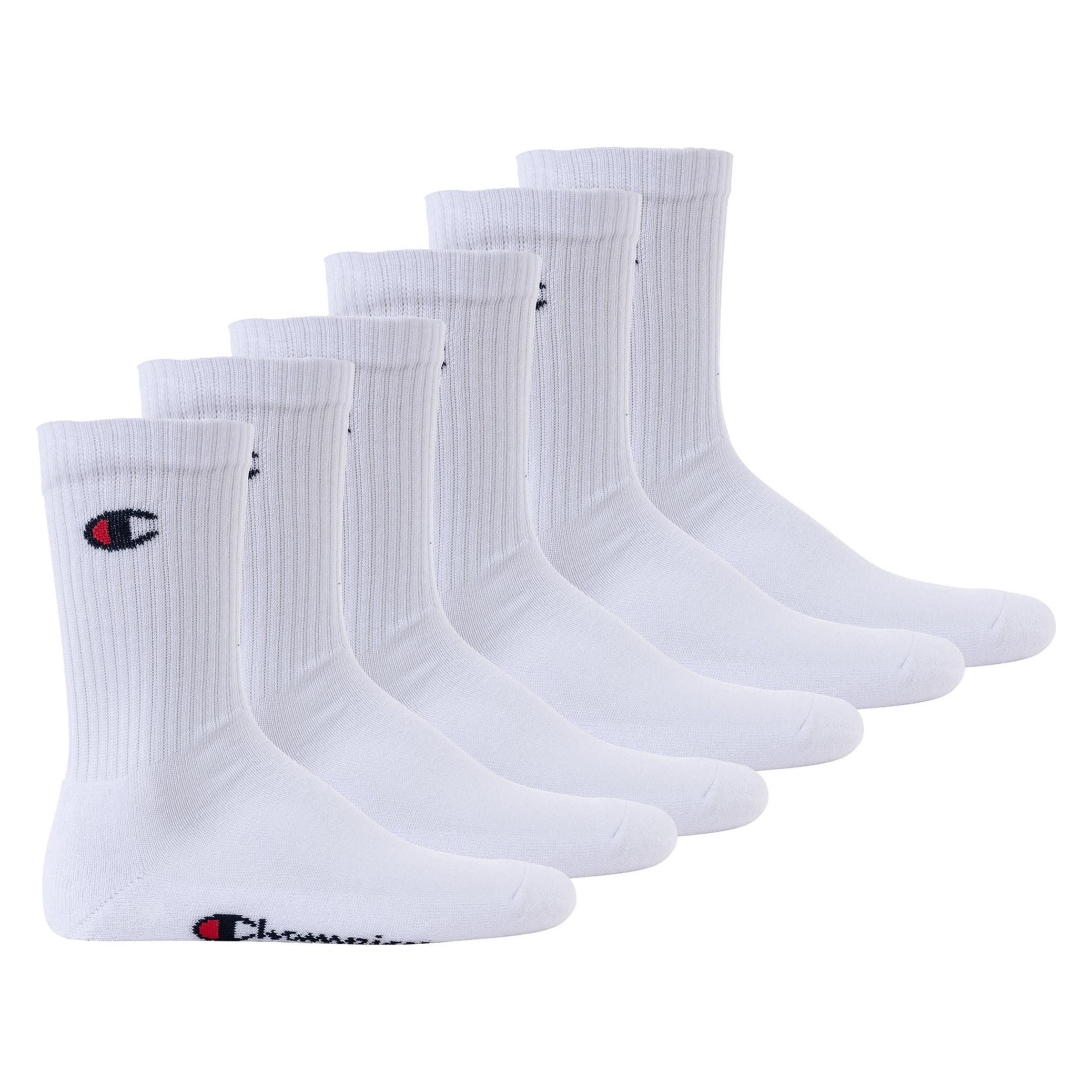 Champion, Damen, Socken, Socken Sportlich, Weiss, (6er Pack, 43 - 46)