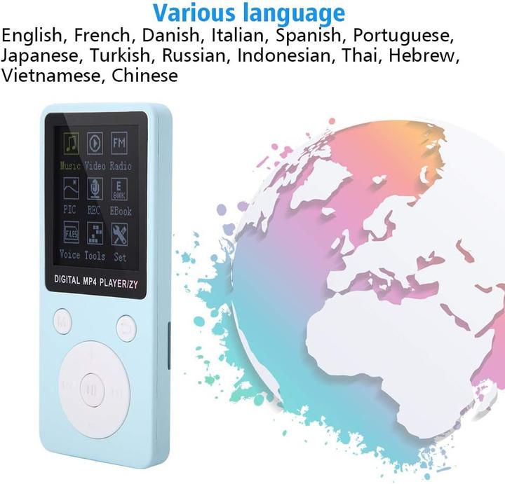 Produktbild Dpofirs Mini Music MP4-Player Blau (32 GB)