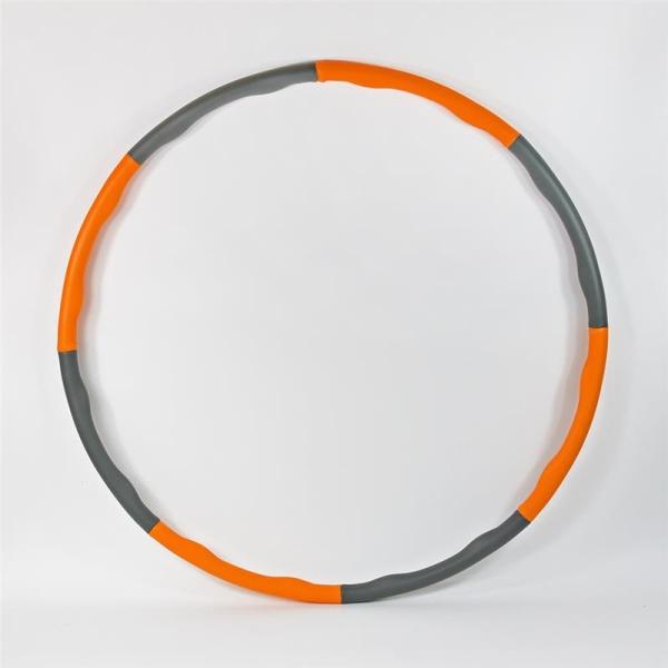Actual product image Kögler Fitness hula hoops, in 8 parts, orange / gray (95 cm, 940 g)