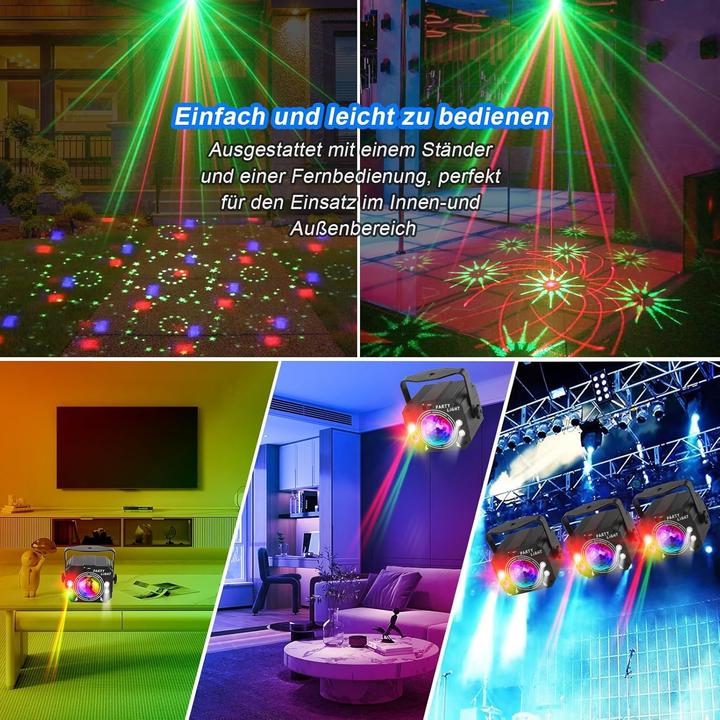 Image du produit Nigecue 3 in 1 Musikgesteuertes Partylicht R11 mit Fernbedienung (LED)