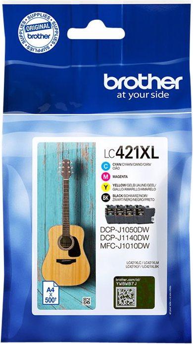 Immagine prodotto Brother DUPLIKAT LC421VAL 4pack di cartucce d'inchiostro fino a con etichetta di sicurezza DR (CMYK)
