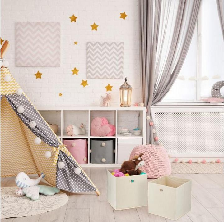 Produktbild Relaxdays 4x Aufbewahrungsbox (30 cm, 8.58 l, 4x)