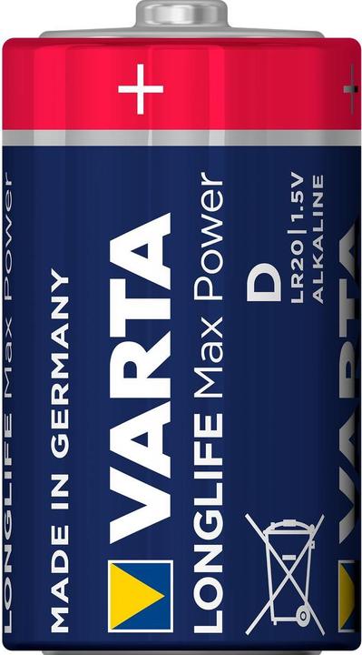 Produktbild Varta Longlife Max Power (2 Stk., D, 16500 mAh)