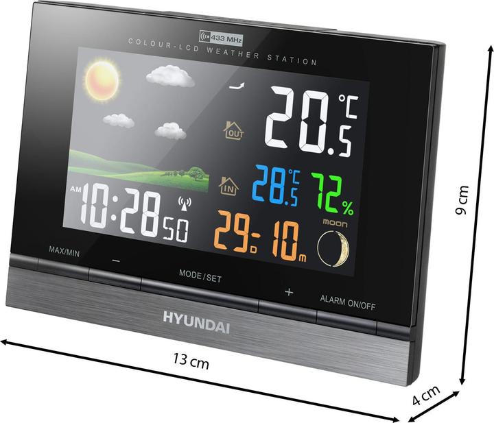 Image du produit Hyundai Stacja meteo WS2303 czarna