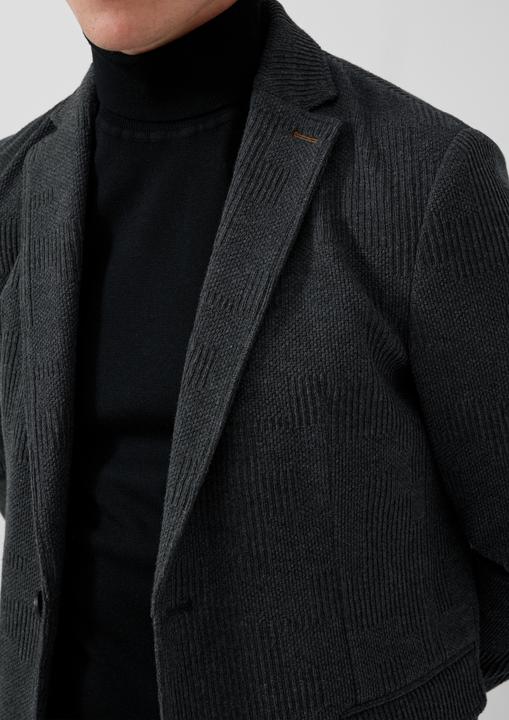 Produktbild s.Oliver Indoor-Jacke Strickjacke mit Reverskragen (48)