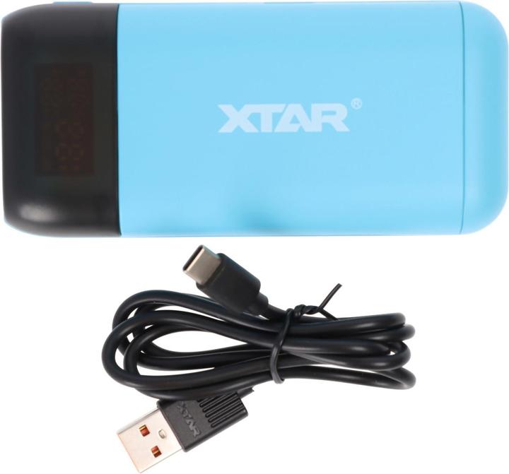 Image du produit Xtar PB2SL Chargeur et powerbank à 2 compartiments, pour batteries Li-Ion, avec affichage (Chargeurs sans batterie)