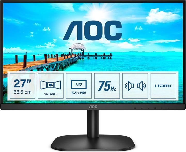 AOC 27B2AM 27 Zoll VA FHD 1920 x 1080 16:9 4000:1 250 cd (1920 x 1080 Pixel, 27")