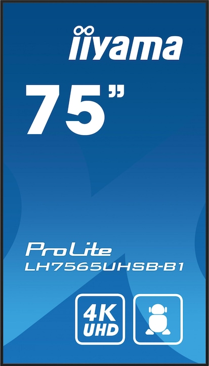Actual product image iiyama 75IN DALLE IPS 4K UHD 3840X2160 8MS 24/7 500CD/M2 1200: 1 3XHDM (3840 x 2160 Pixels, 75")