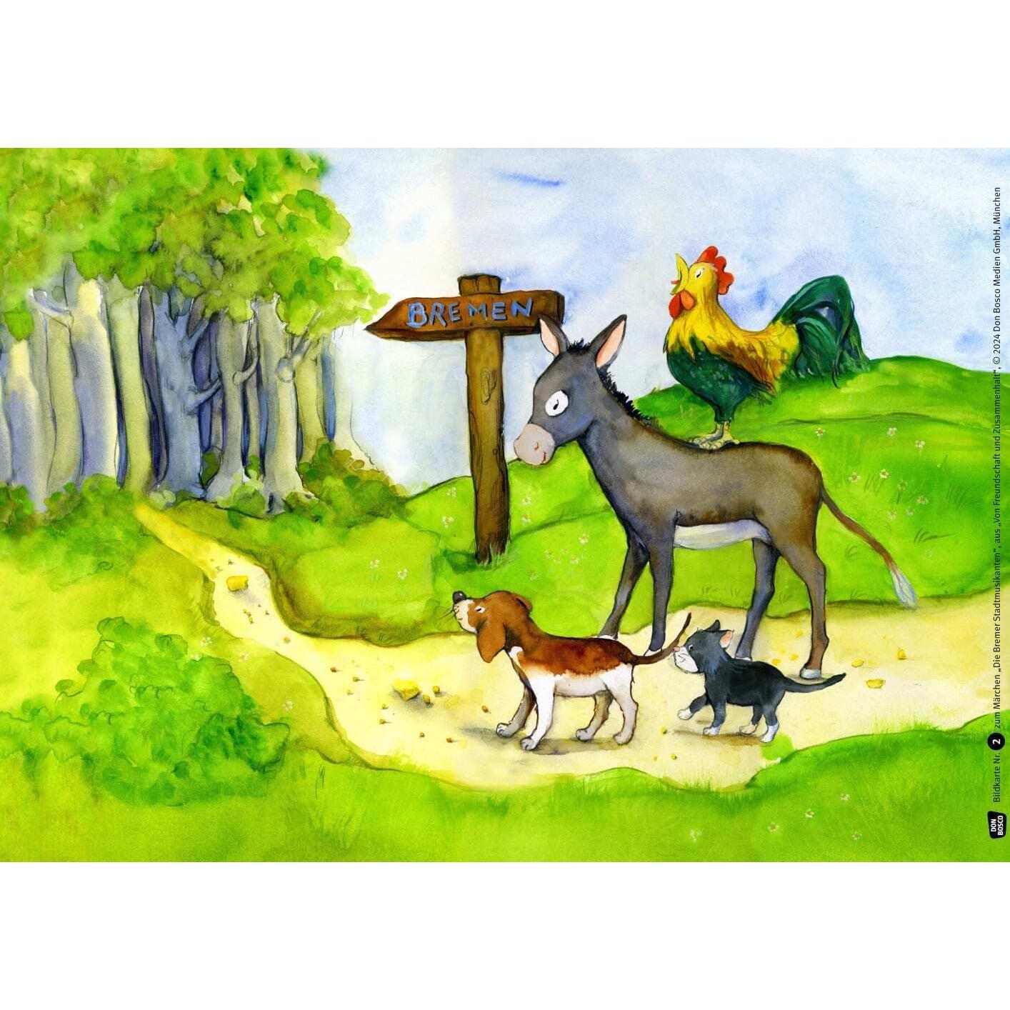 Thumbnail - Von Freundschaft und Zusammenhalt - 3 x 5 Märchen-Bildkarten. Mit Arbeitsblättern für Klasse 3 und 4, Fachbücher von Pet...